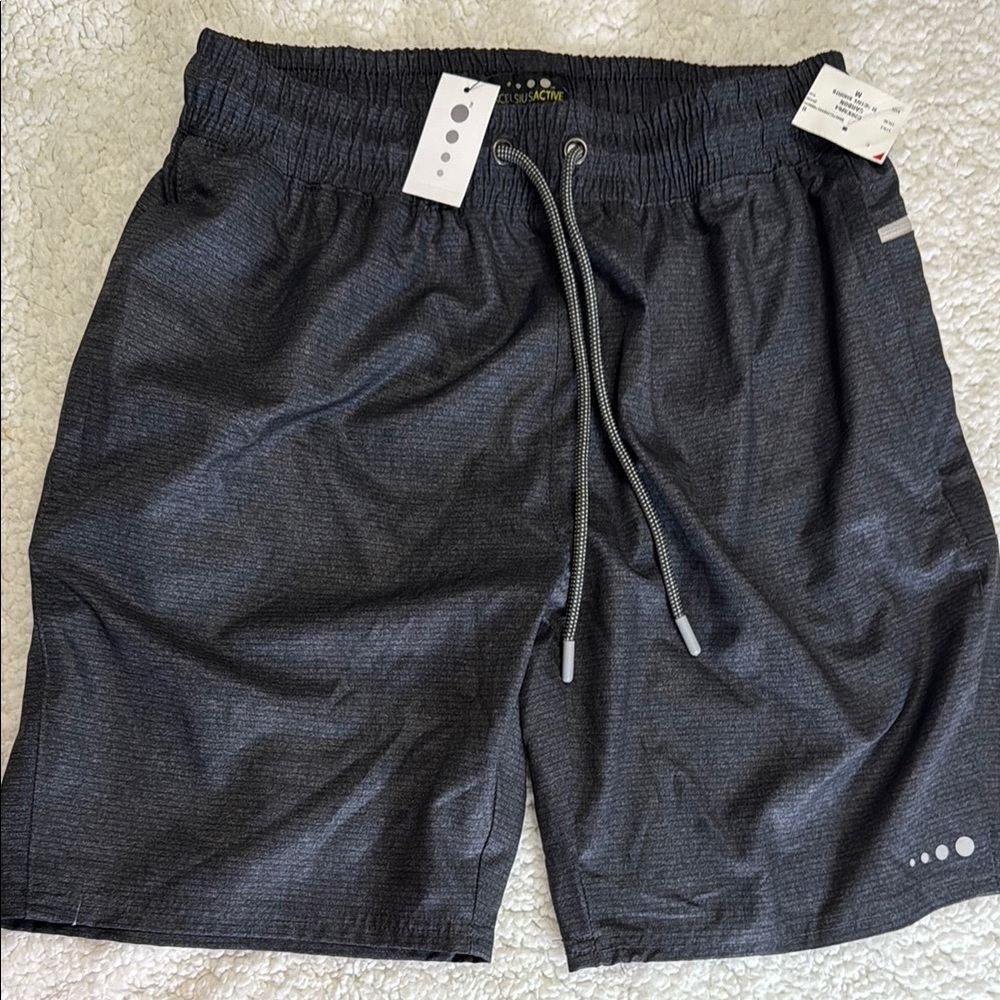 Black Athletic Men's Shorts